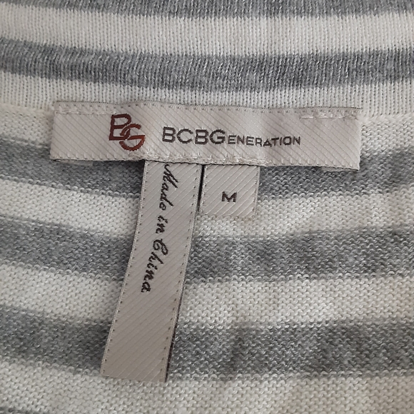 BCBGENERATION Black and White Stripe Dress - Picture 3 of 11